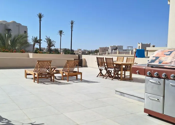 El Gouna, Modern 1br Fanadir Marina Terrace, Wifi, Parking Walk To Restaurants *